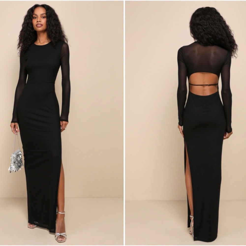 LULU's Prom Wedding Special Event Modern Chic Sexy Mermaid Maxi Dress